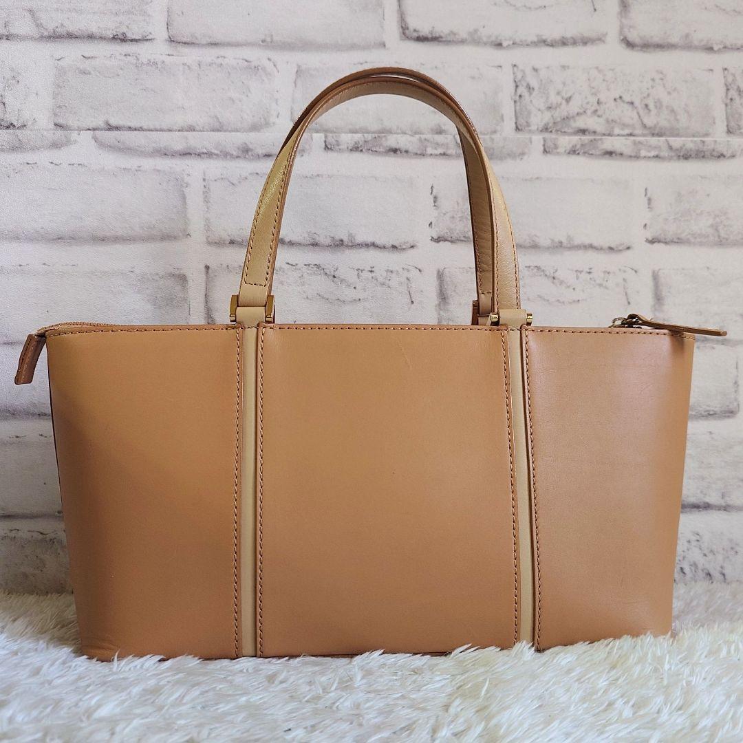 バーバリー トートバッグ ノバチェック レザー ベージュ 型押しロゴ レディース