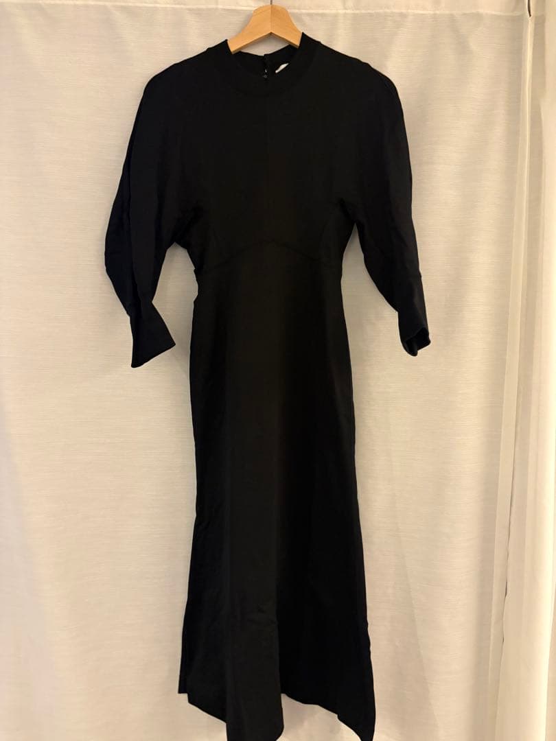 mame kurogouchi クラシックコットンドレス ブラック