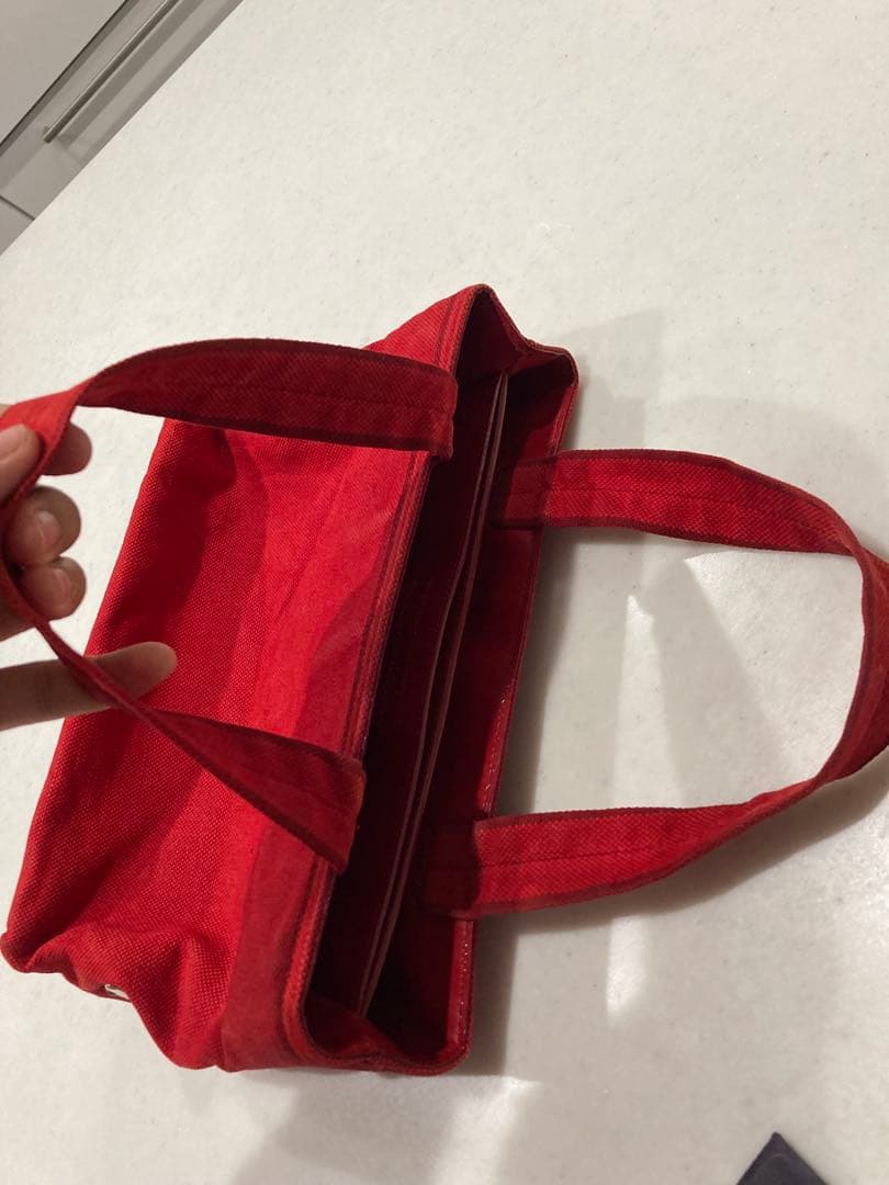 PRADA レッド トートバッグ 認証カード付き