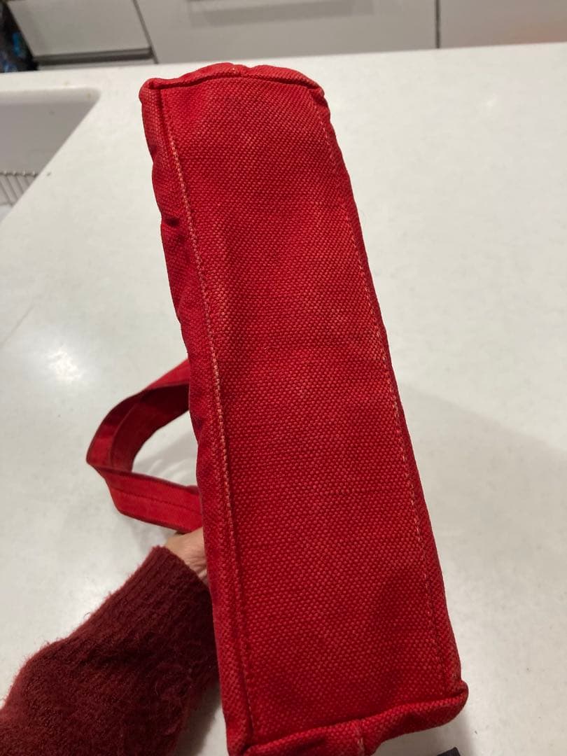 PRADA レッド トートバッグ 認証カード付き