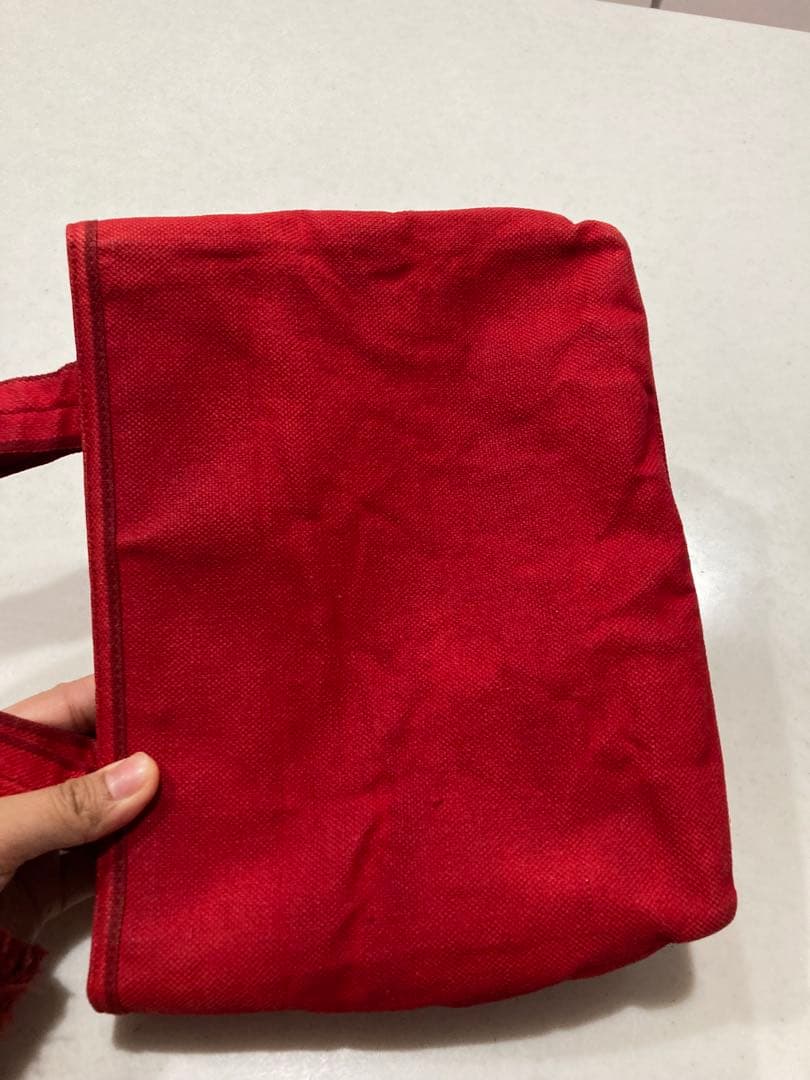 PRADA レッド トートバッグ 認証カード付き