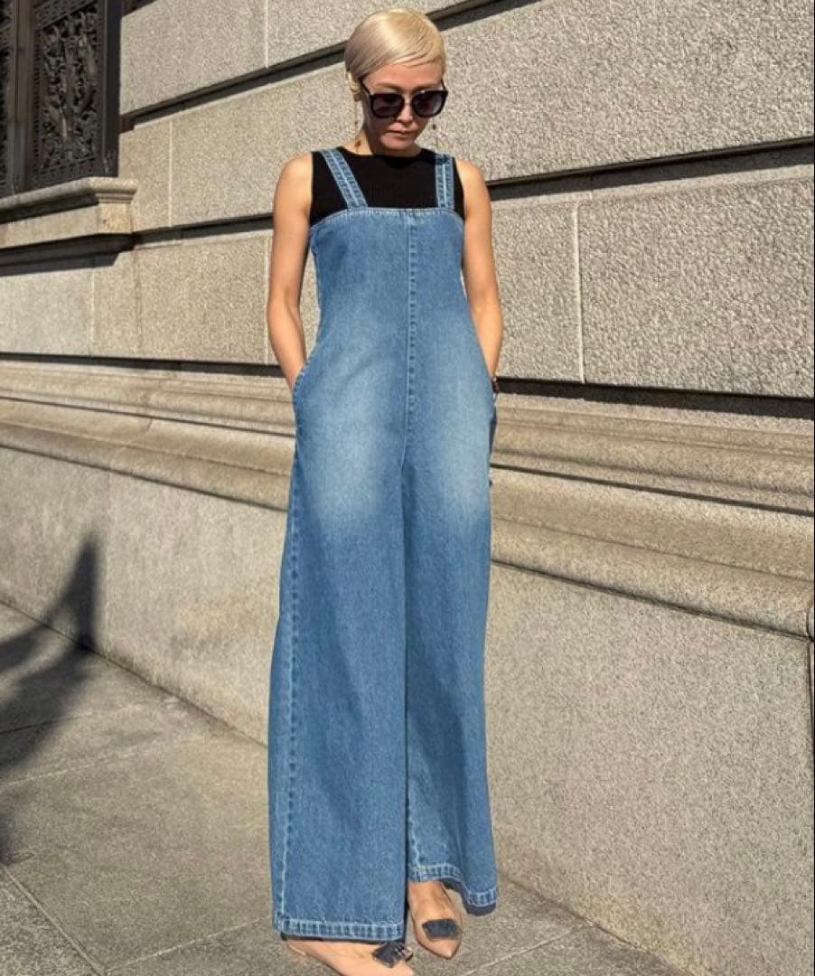 JENNE ジェンヌ　 ライトブルー デニム オールインワン