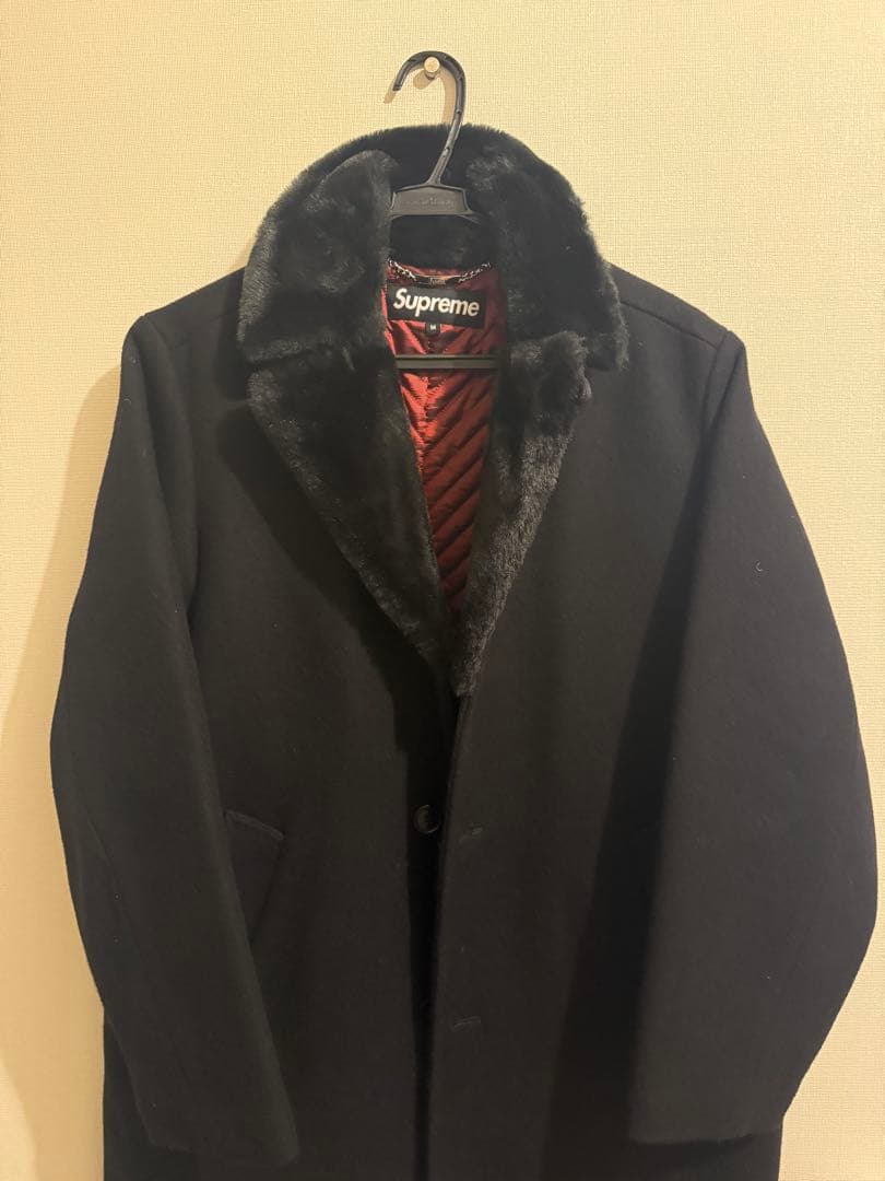 ジャケット・アウター Supreme Fur Collar Car Coat 2022FW