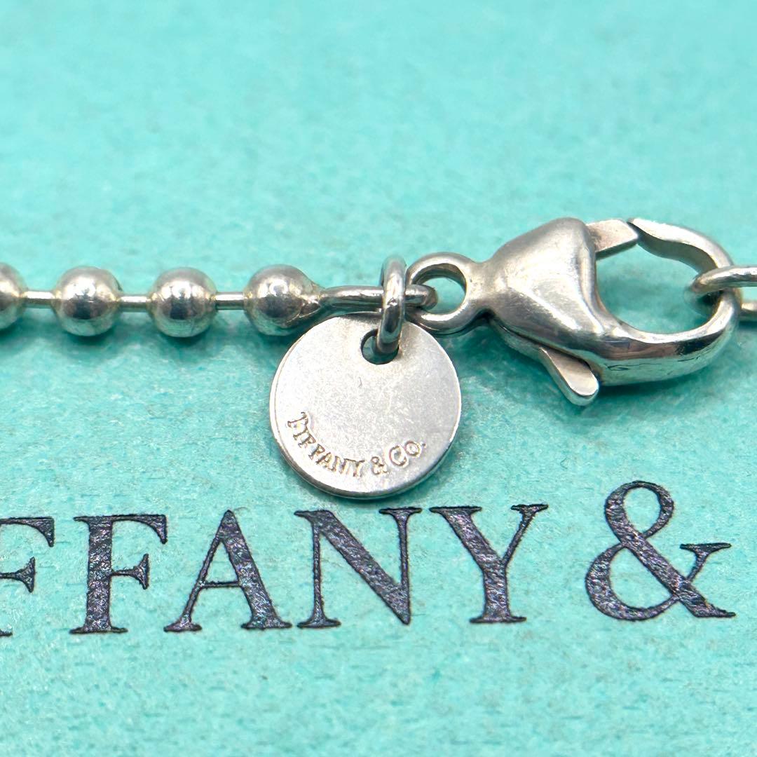 美品　ティファニー　ロング　ボールチェーン　ネックレス　シルバー　約88cm