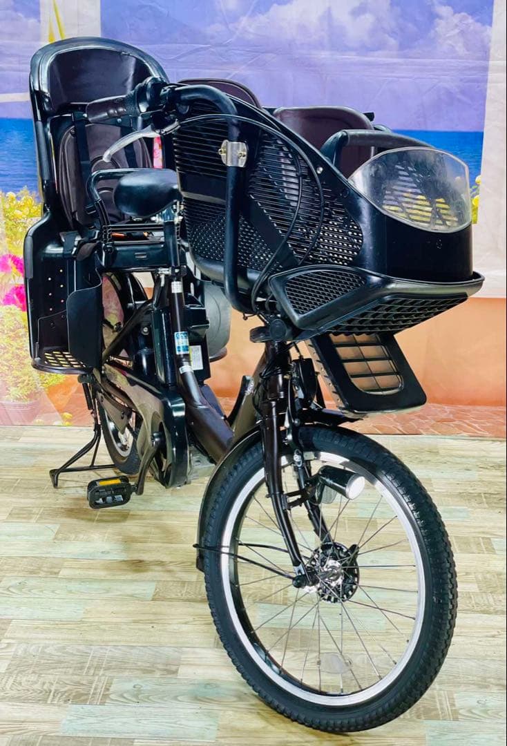 パスキス12AH⭐️人気モデル！ヤマハ子供乗せ電動アシスト自転車Y2789