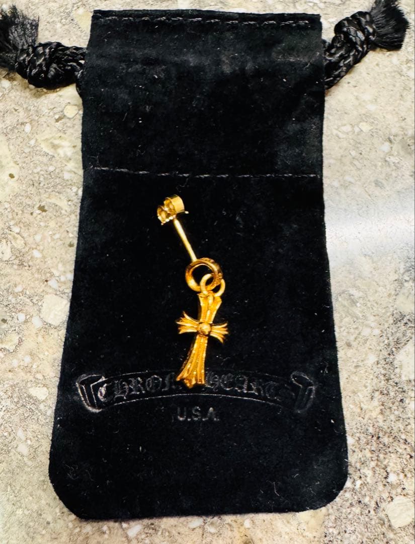 CHROME HEARTS CH CROSS - BABY FAT ピアス