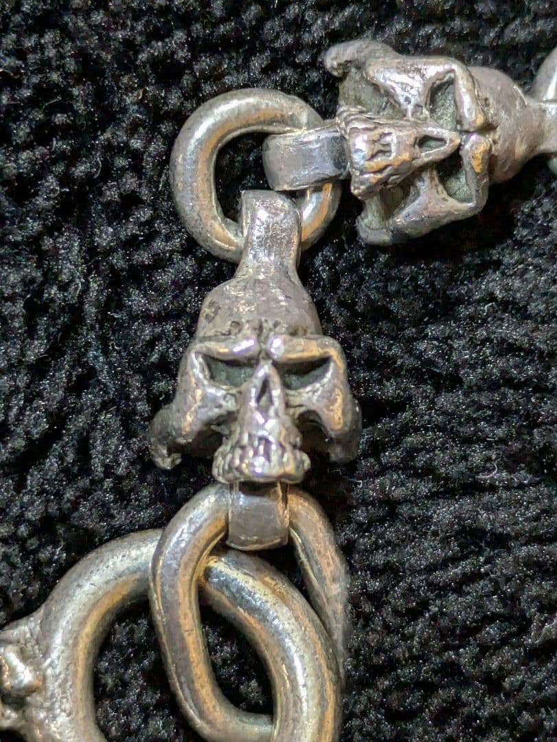 THIRTEEN DESIGNS スカルウォレットチェーン