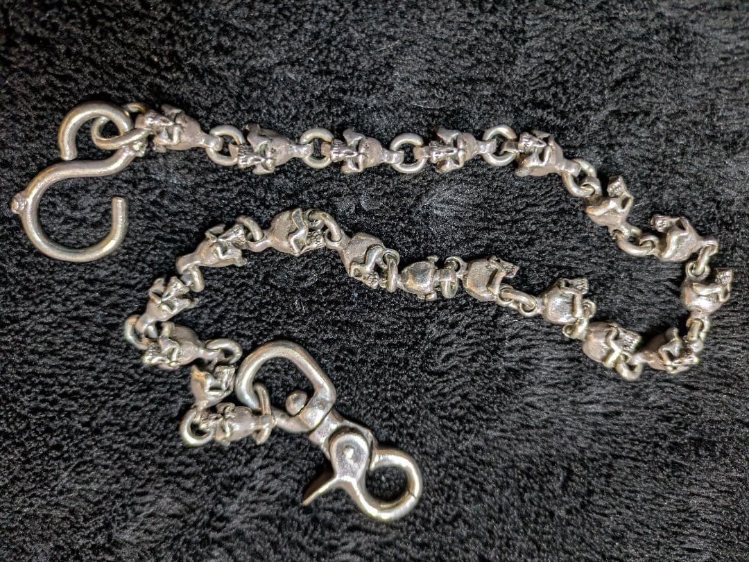 THIRTEEN DESIGNS スカルウォレットチェーン