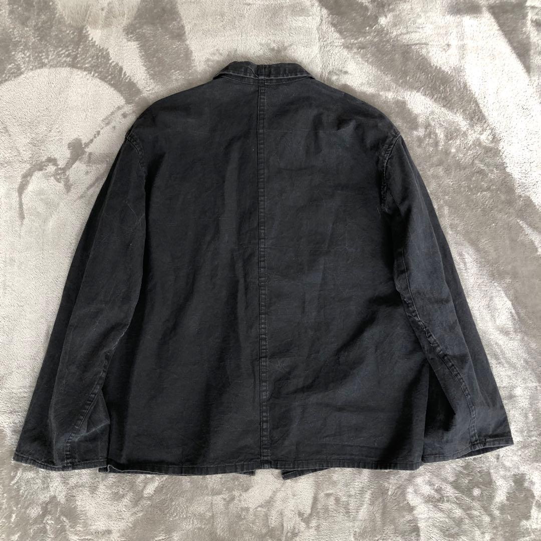 Shanghai チャイナシャツ　フェードブラック墨黒　カンフーシャツシャンハイ