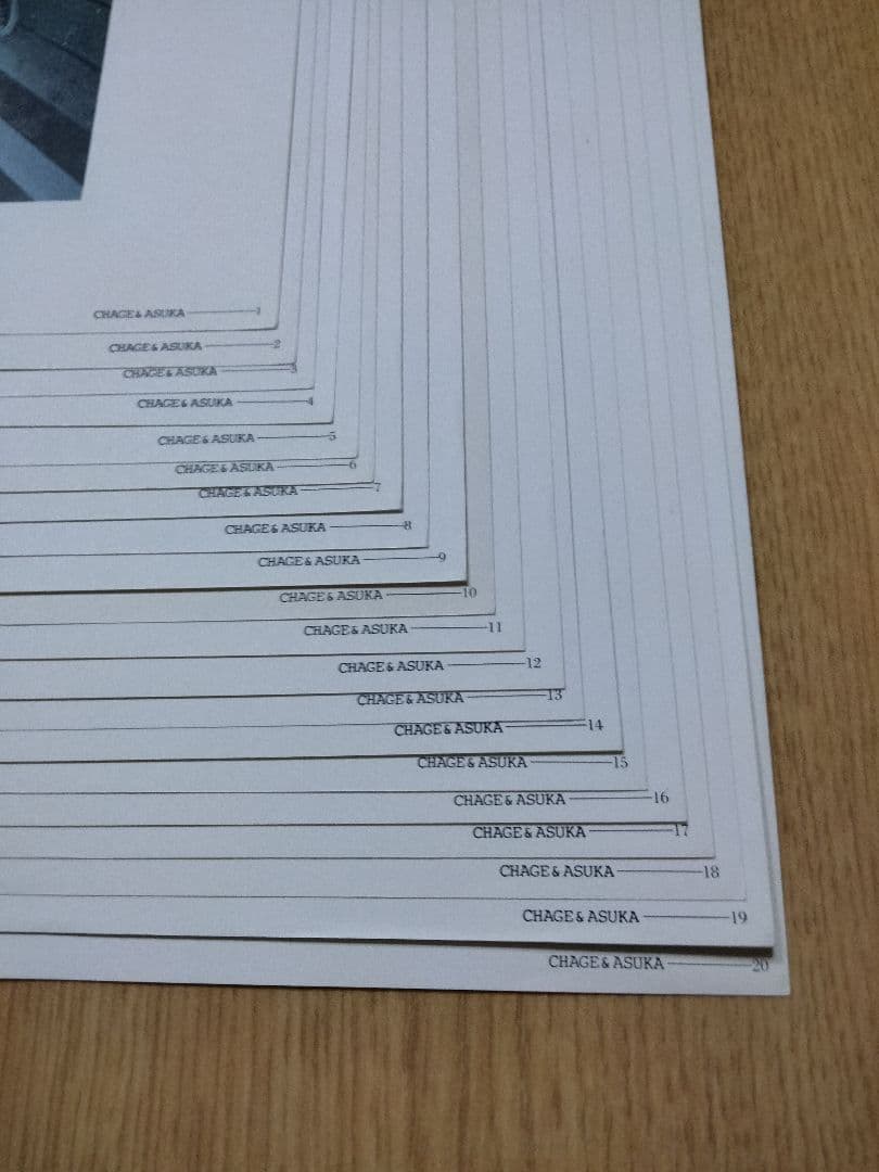 チャゲ&飛鳥　コンサートツアー　パンフレット　1982〜1987年