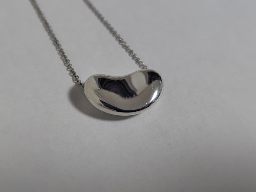 TIFFANY シルバー ビーン型 ティファニー ネックレス 美品