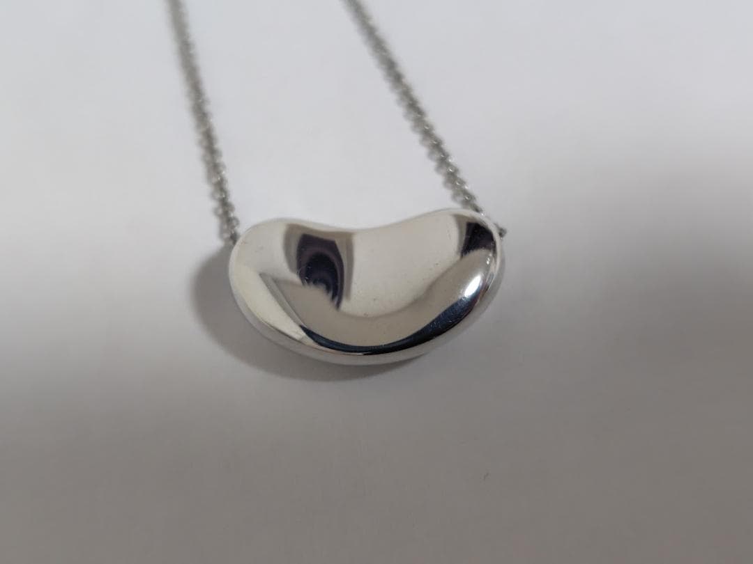 TIFFANY シルバー ビーン型 ティファニー ネックレス 美品