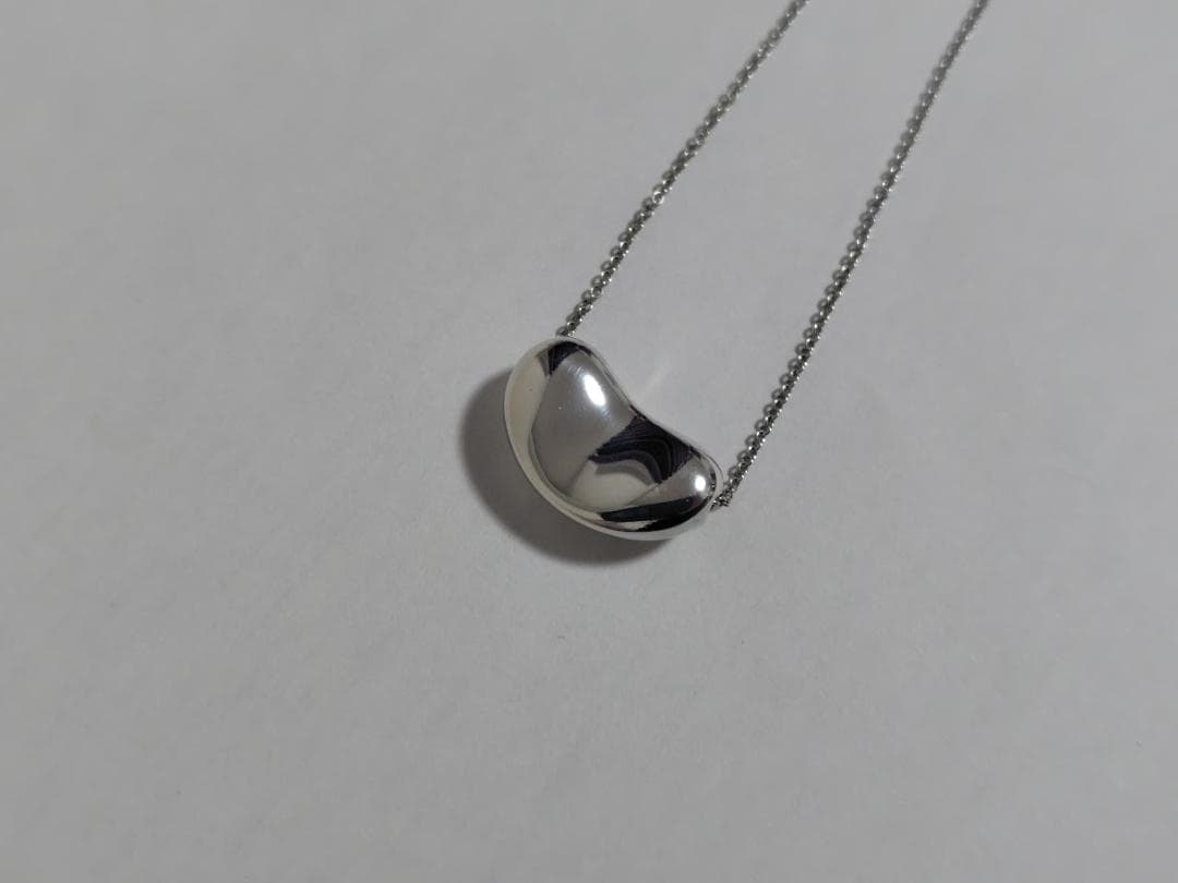 TIFFANY シルバー ビーン型 ティファニー ネックレス 美品