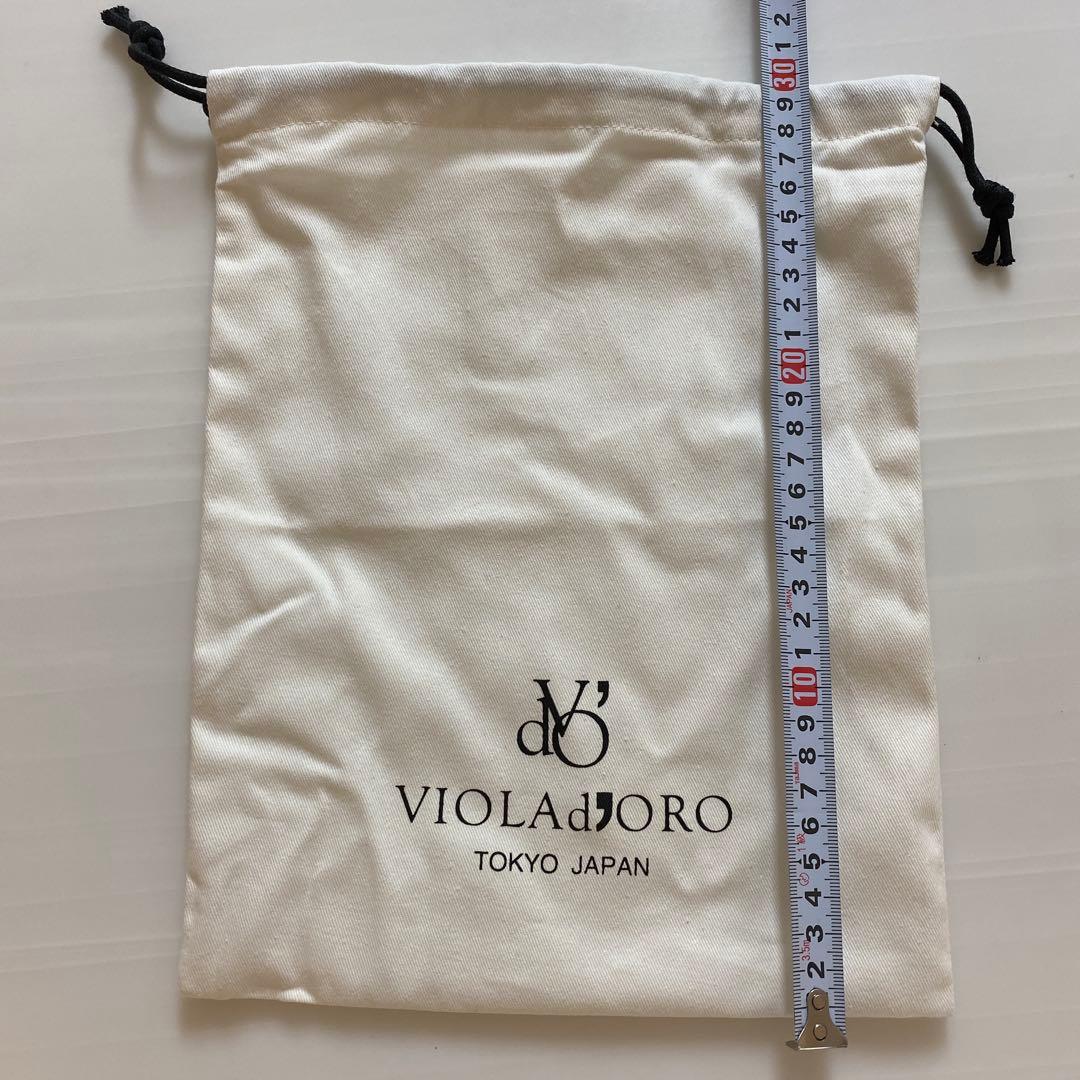 新品未使用　ヴィオラドーロ　レザーポケットかごバッグ (エコバッグ付き)