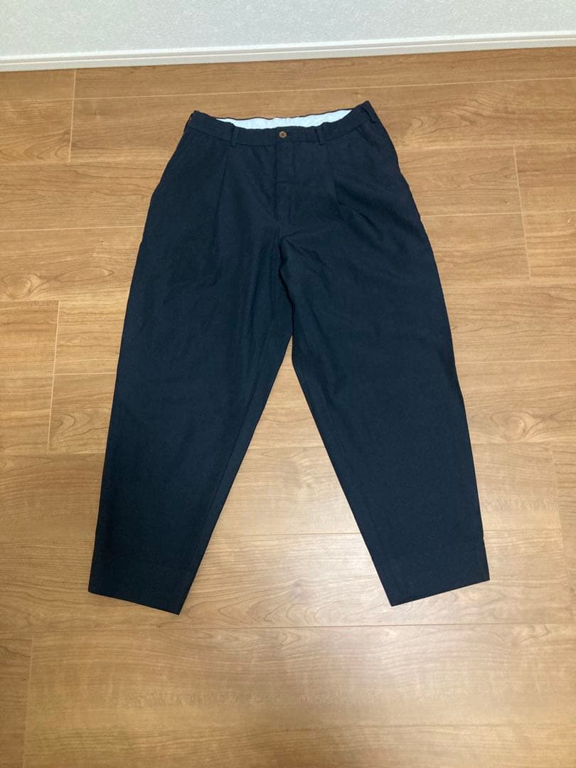 廃盤 コムデギャルソンオムプリュス ポリエステル 縮絨1タックS AD 2019