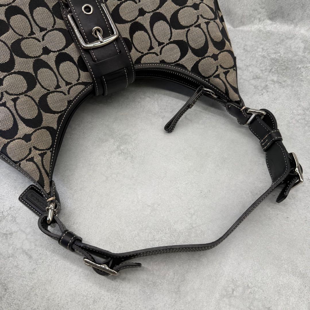 COACH コーチ ワンショルダーバッグ キャンバス ホーボー 肩掛け ソーホー