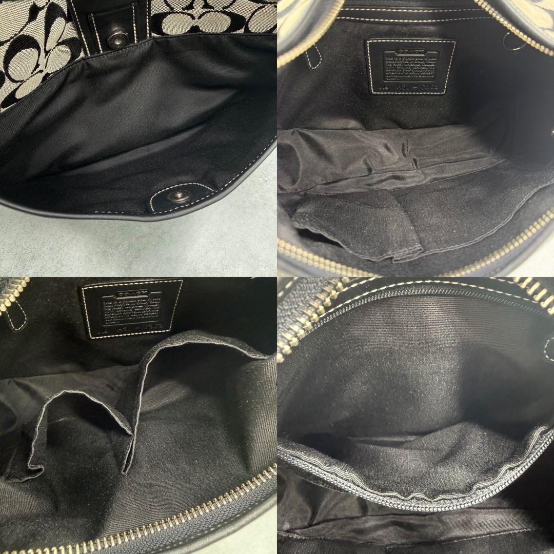 COACH コーチ ワンショルダーバッグ キャンバス ホーボー 肩掛け ソーホー