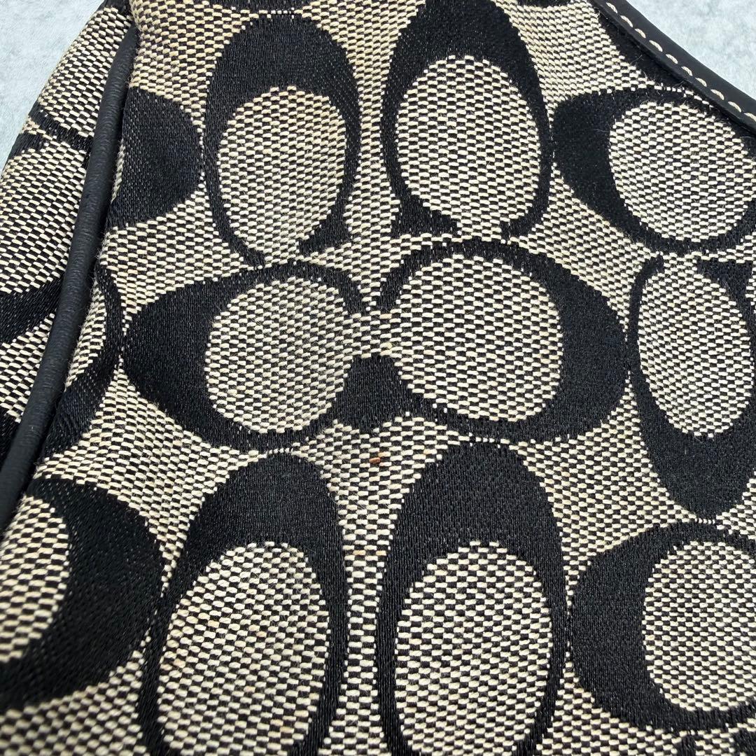 COACH コーチ ワンショルダーバッグ キャンバス ホーボー 肩掛け ソーホー