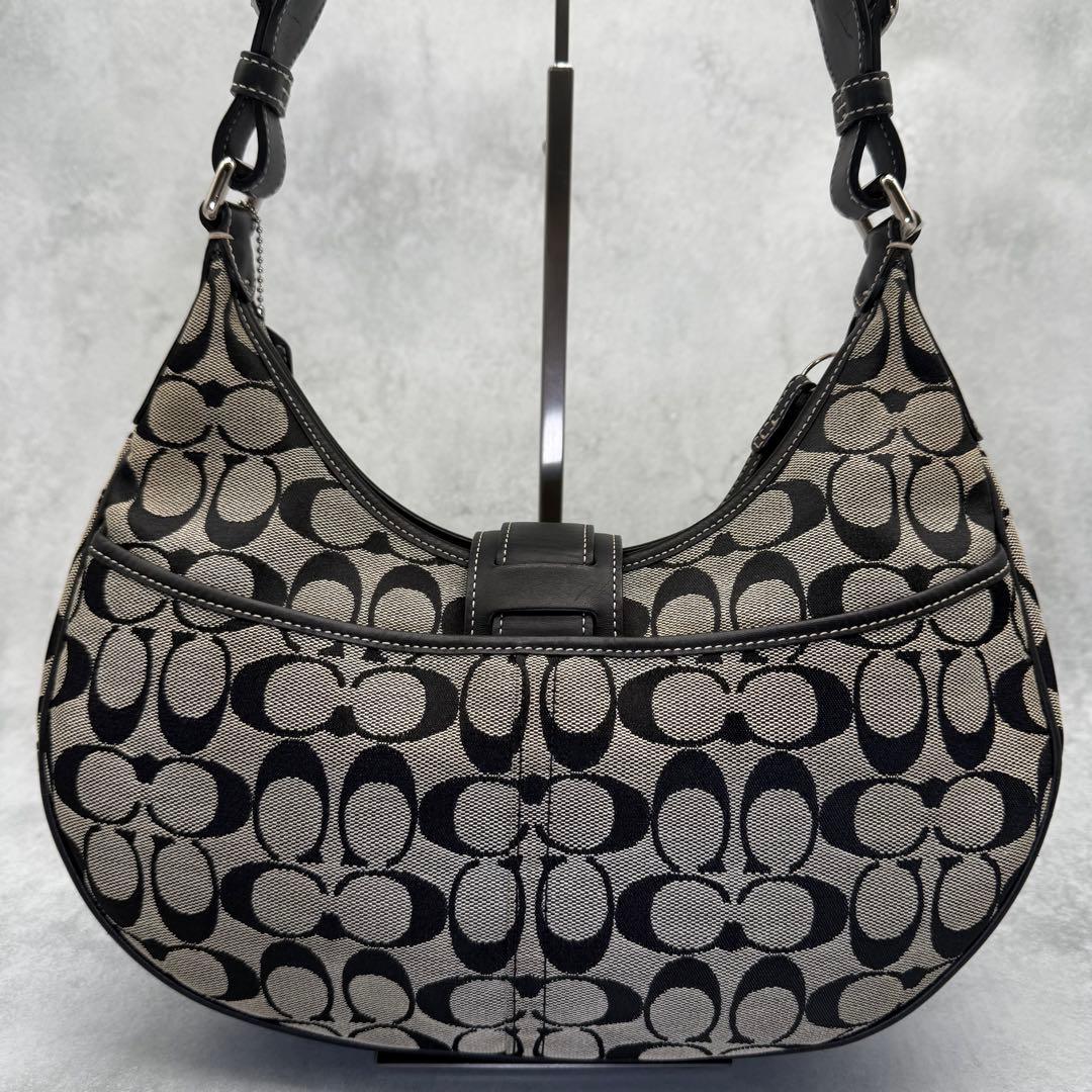 COACH コーチ ワンショルダーバッグ キャンバス ホーボー 肩掛け ソーホー