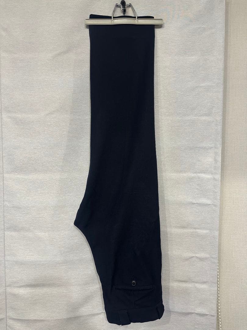 COMOLI 24aw ウールサージパンツ NAVY 1