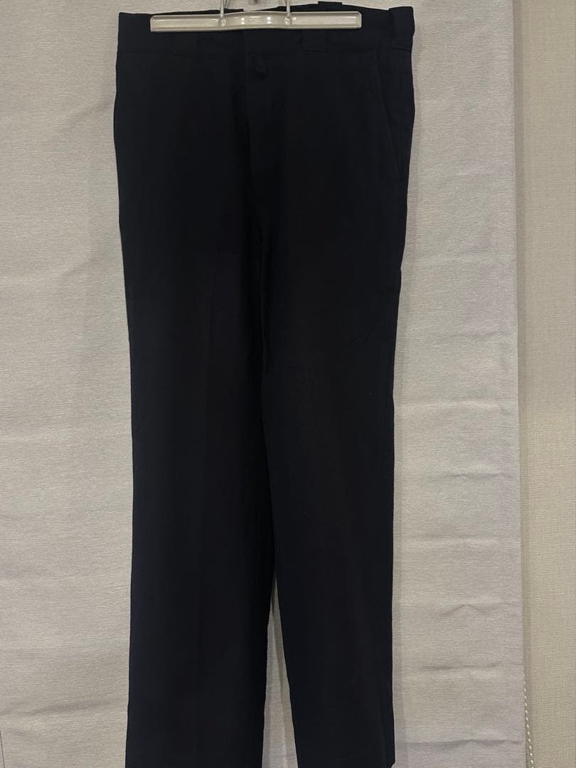 COMOLI 24aw ウールサージパンツ NAVY 1