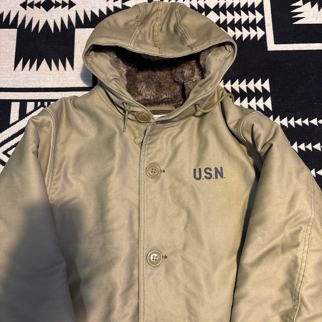 HOUSTON ヒューストン　N-1 デッキコート　裏ボア