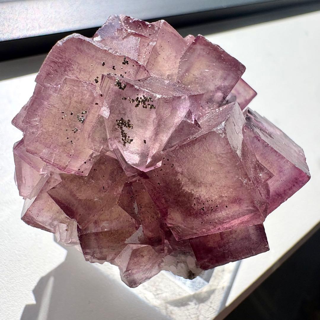 509 中国 ヤオガンシャン産 ウィンドウフローライト 満点星フローライト