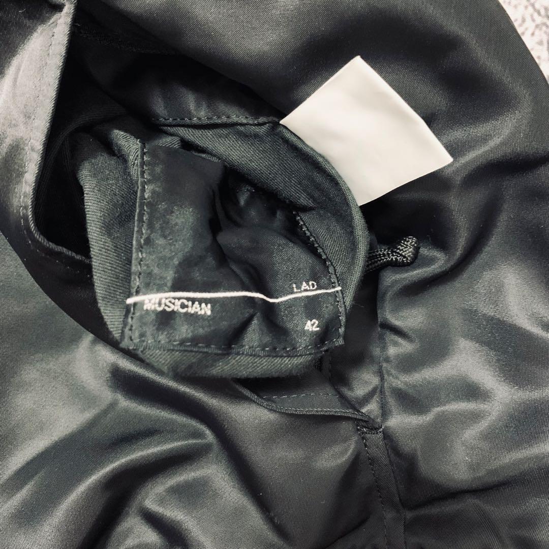 LAD MUSICIAN リバーシブル　ナイロンボンバージャケット　MA1 黒青