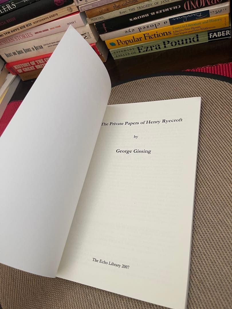 希少　The Private Papers of Henry Ryecroft