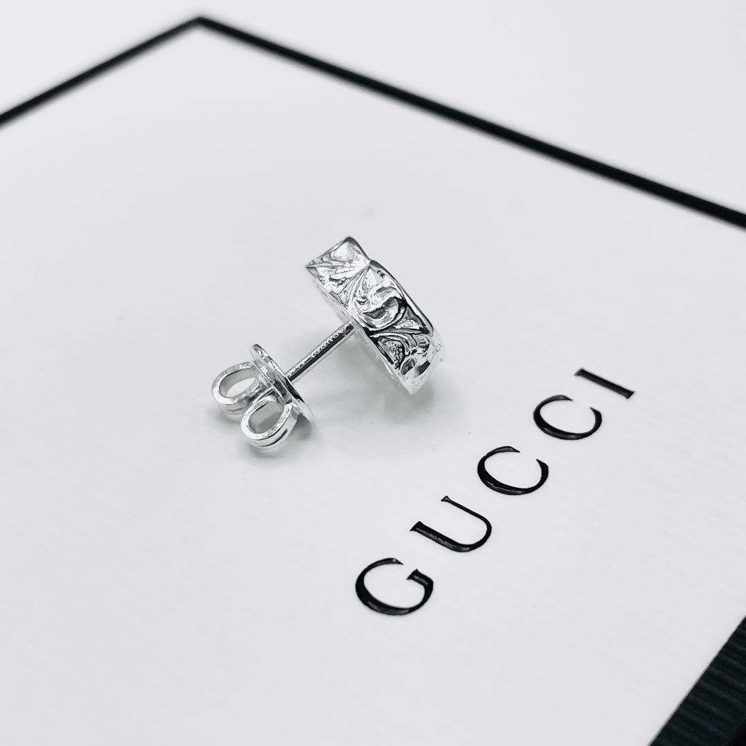 【超美品/超希少】グッチ　ピアス　片耳　インターロッキング　アラベスク　ダブルG