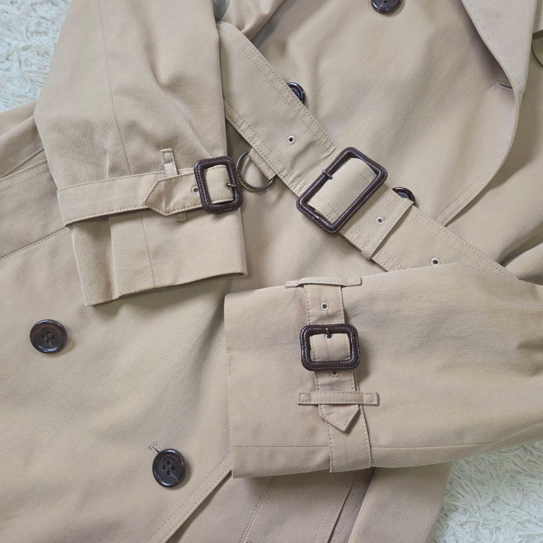 美品 バーバリー ハニーベージュ トレンチコート ライナー ノバチェック 36S