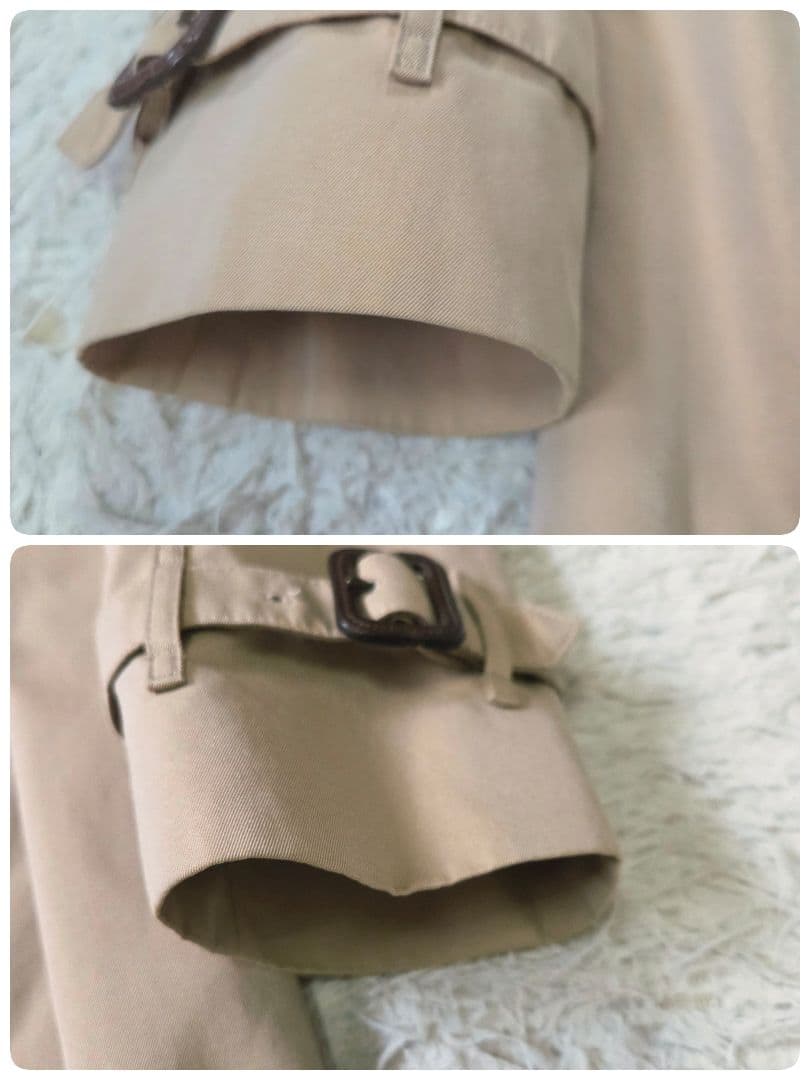 美品 バーバリー ハニーベージュ トレンチコート ライナー ノバチェック 36S