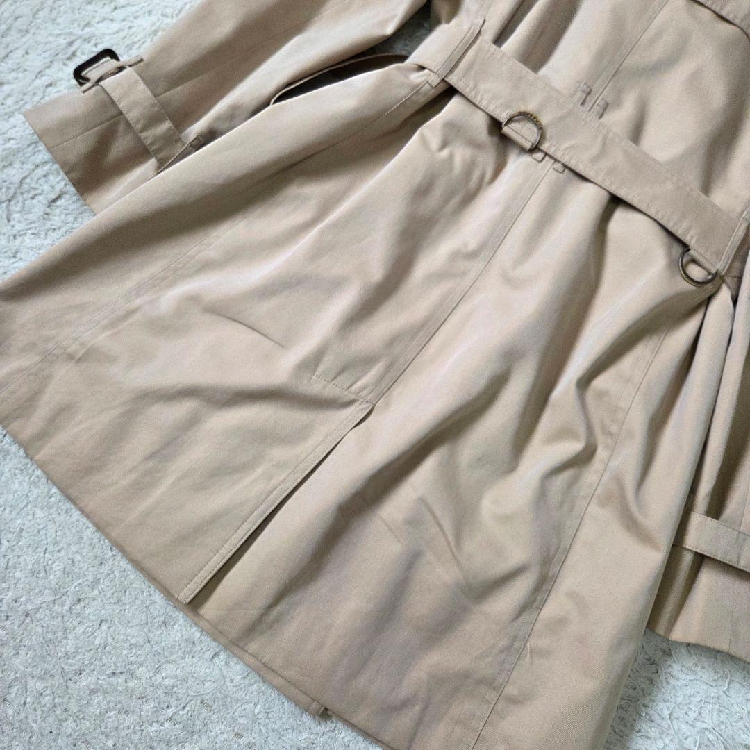 美品 バーバリー ハニーベージュ トレンチコート ライナー ノバチェック 36S