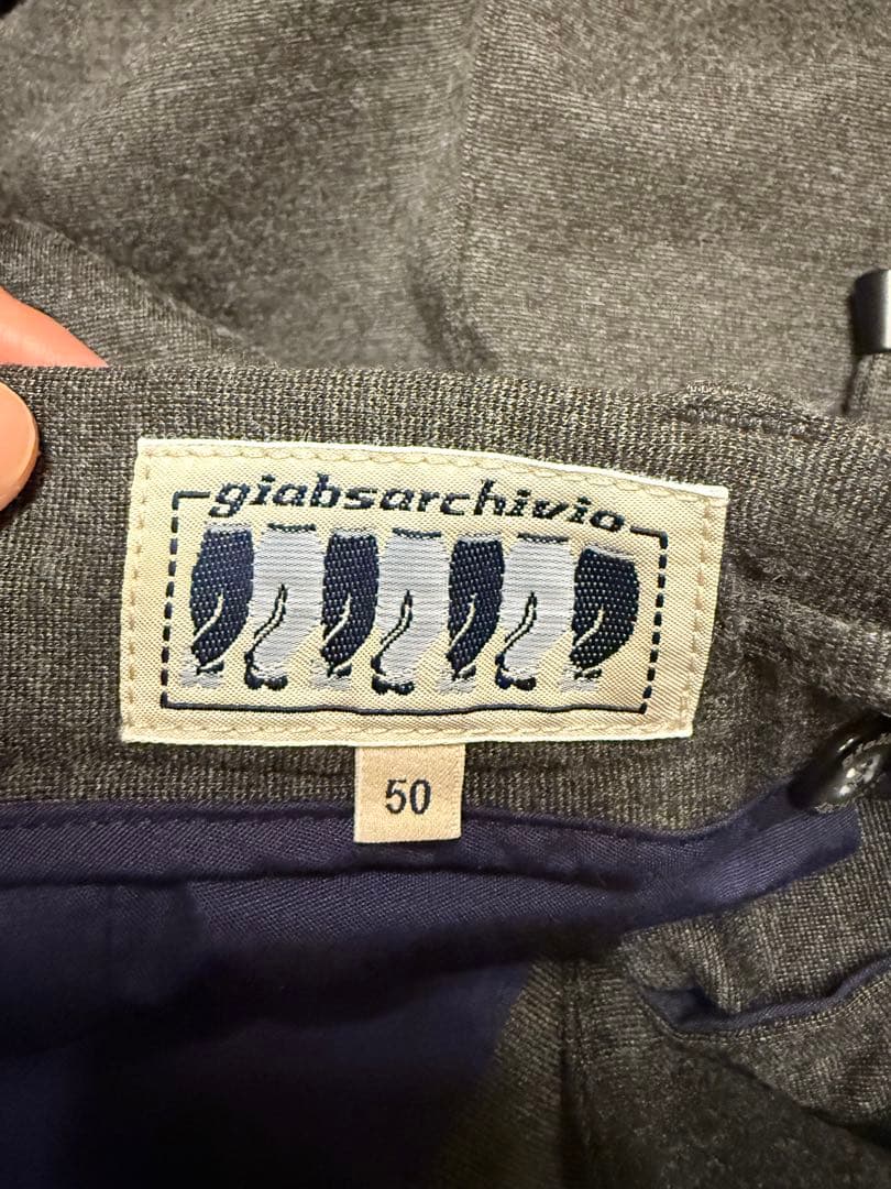 giabsarchivio グレー スラックス サイズ50