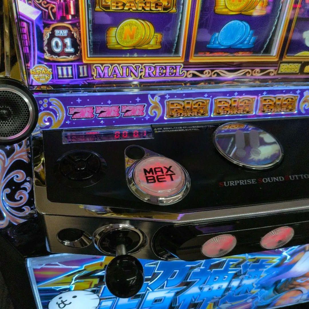 パチスロ実機　スマスロにゃんこ大戦争・超神速 簡易ユニット付　送料無料