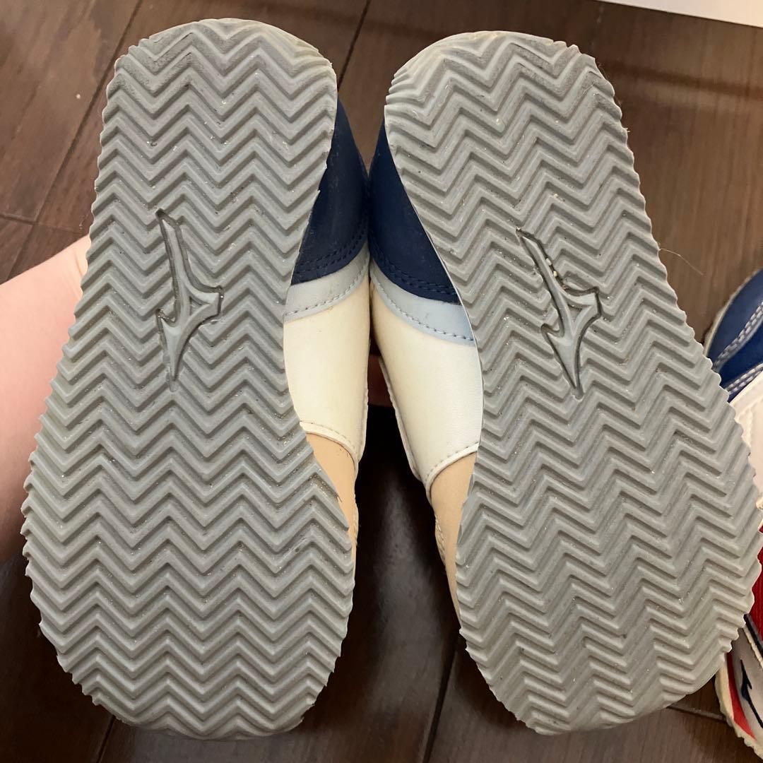 ミキハウス double.B ミズノコラボキッズシューズ2足セット