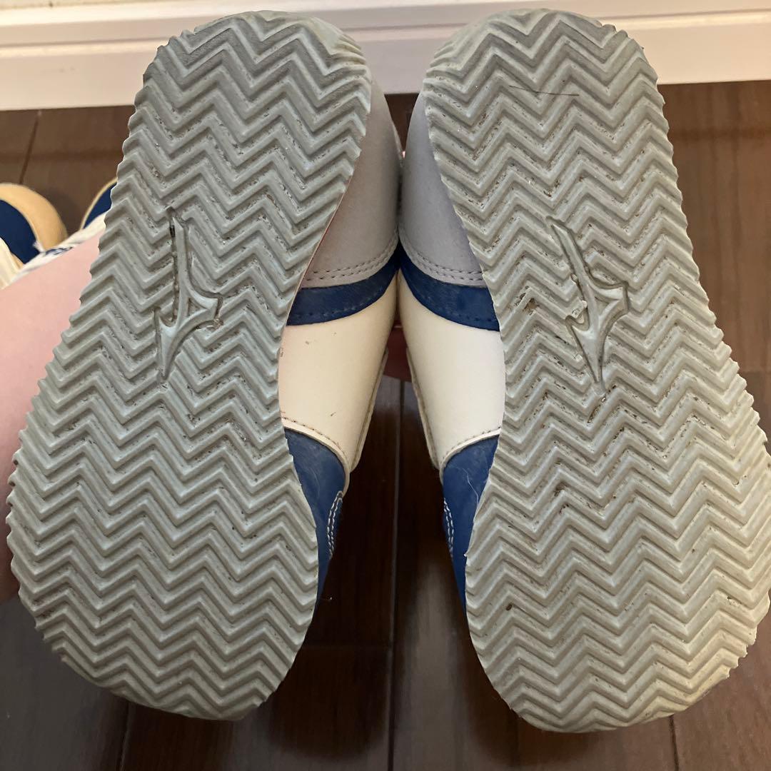 ミキハウス double.B ミズノコラボキッズシューズ2足セット