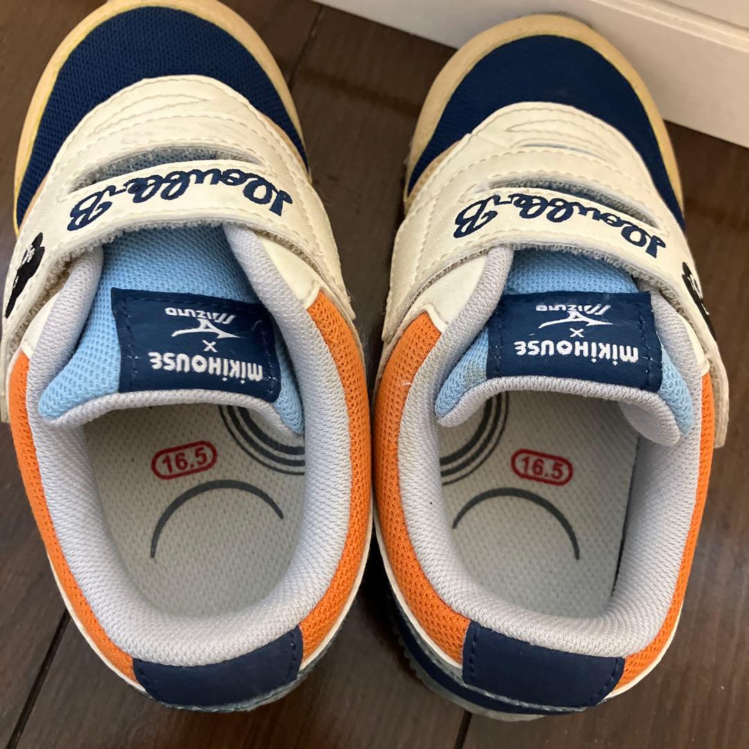 ミキハウス double.B ミズノコラボキッズシューズ2足セット