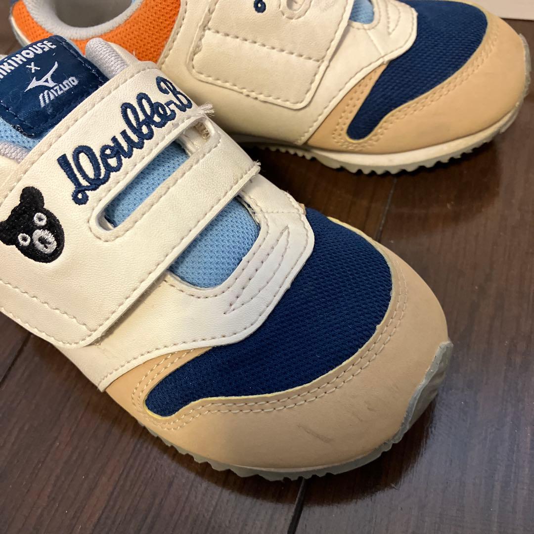 ミキハウス double.B ミズノコラボキッズシューズ2足セット
