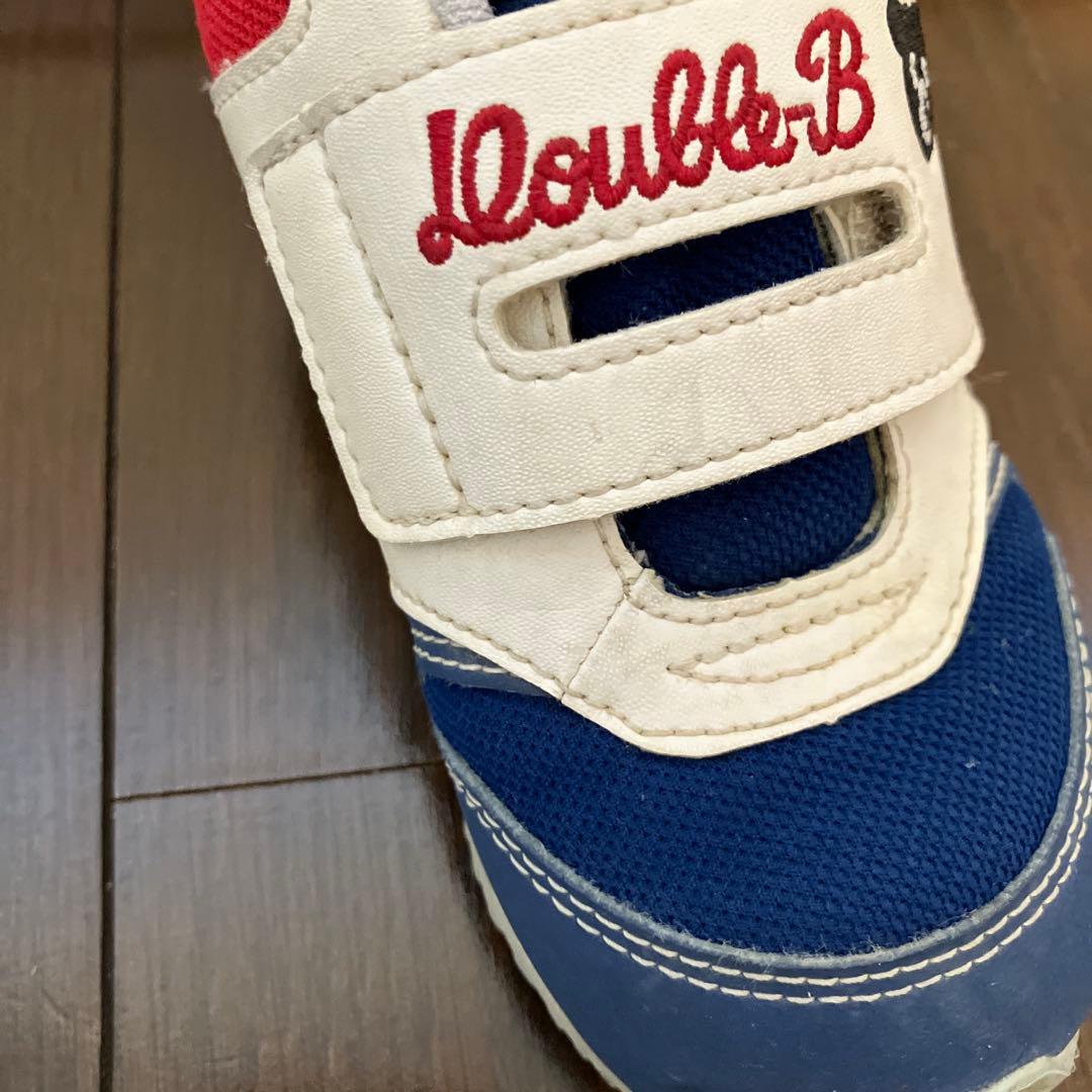 ミキハウス double.B ミズノコラボキッズシューズ2足セット