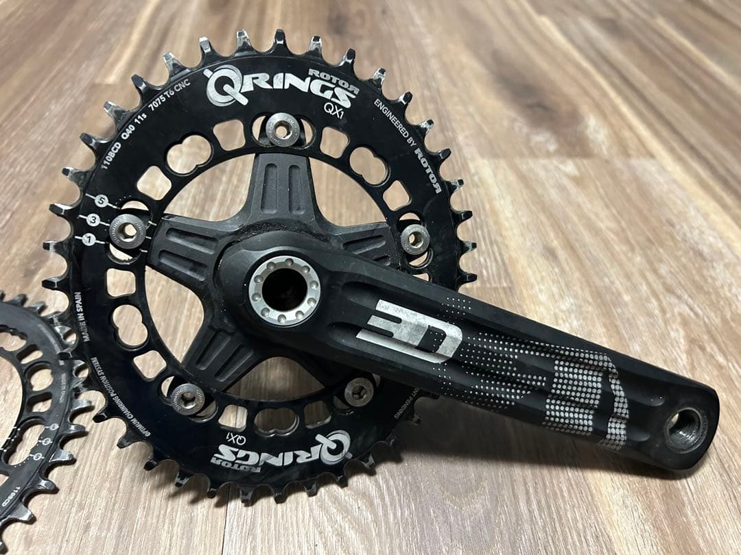 ROTOR Q Rings 3D クランク チェーンリング 楕円 40t&38t