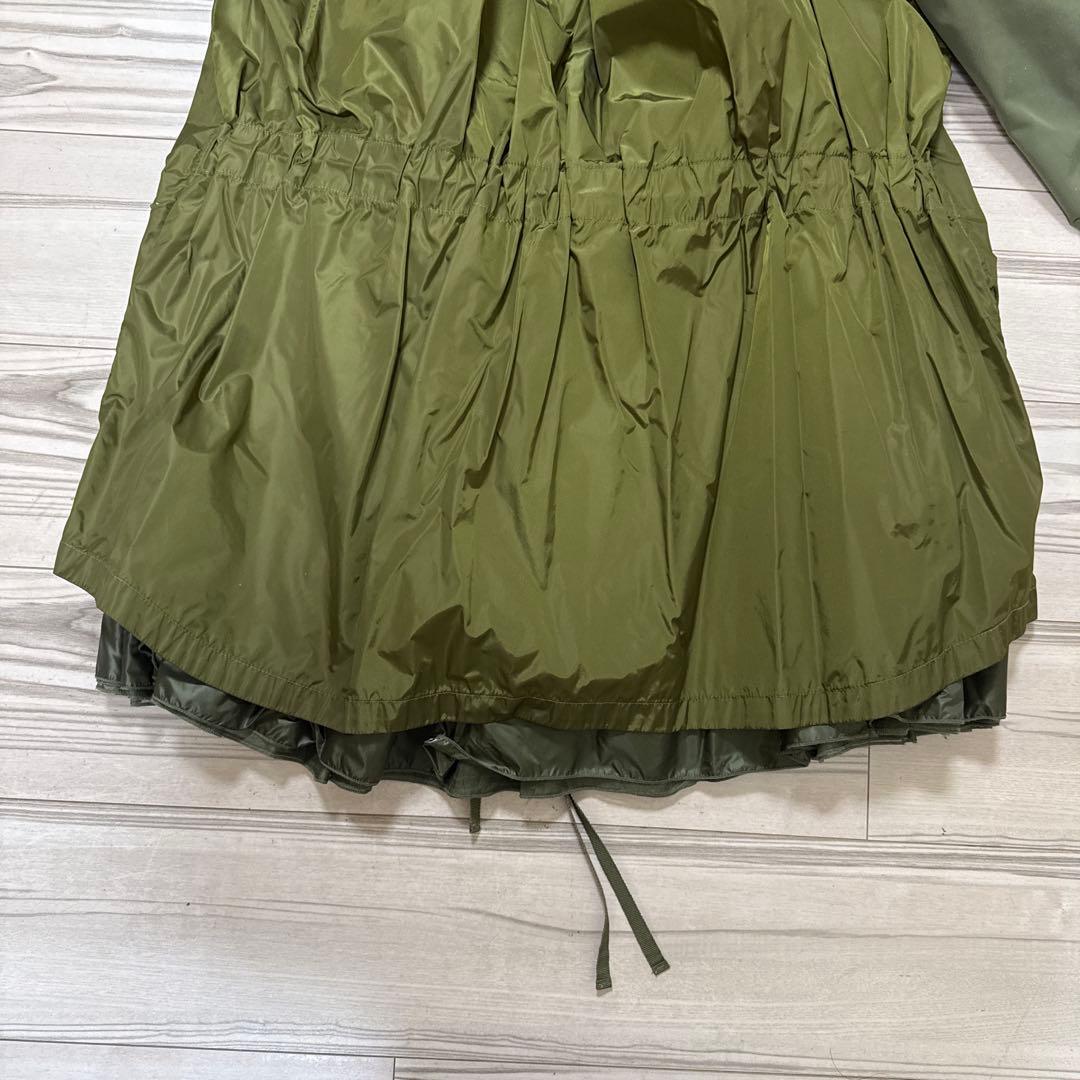【美品】モンクレール　ナイロンコート　カーキ