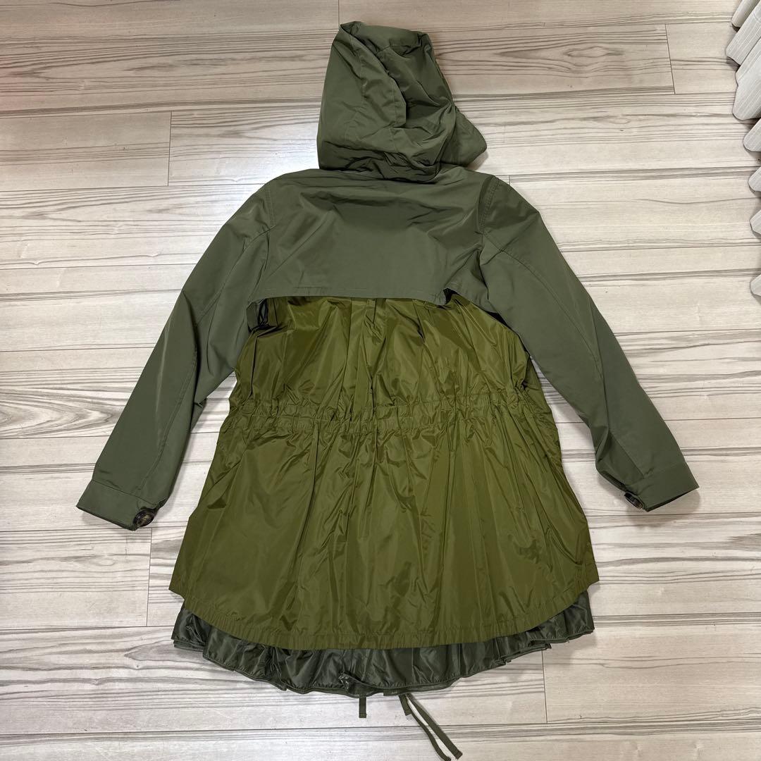 【美品】モンクレール　ナイロンコート　カーキ