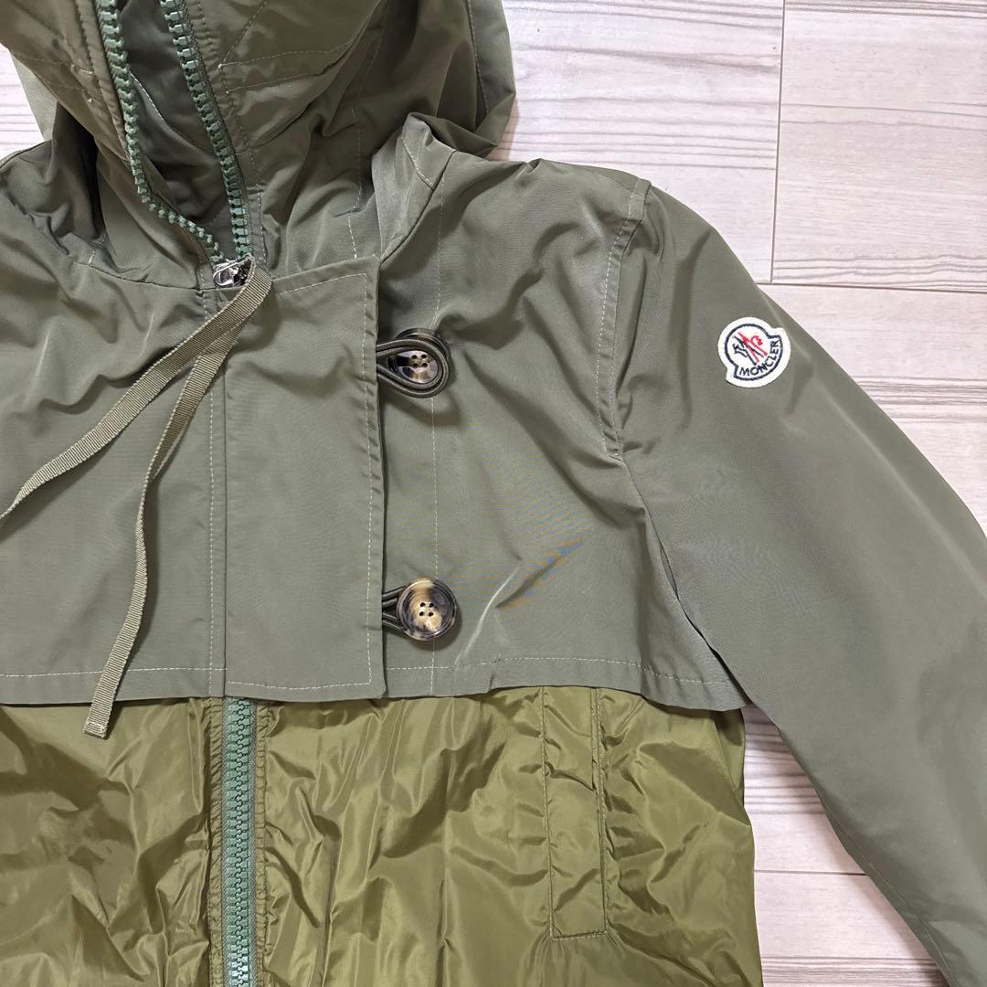 【美品】モンクレール　ナイロンコート　カーキ
