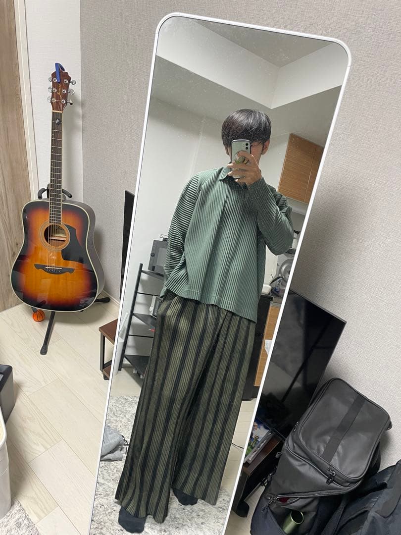 HOMME PLISSE ISSEY MIYAKE 長袖ポロシャツ