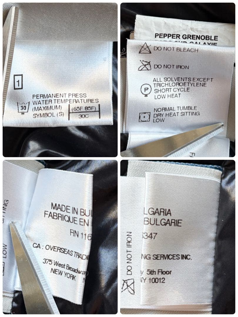 【美品】モンクレール ダウンベスト GHANA シャイニー ロゴワッペン 黒 S