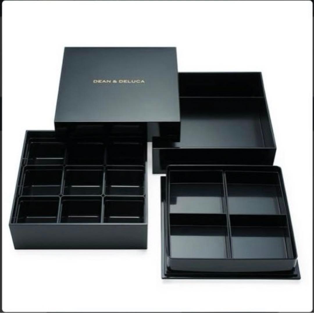 新品★ DEAN & DELUCA 三段重 大 ブラック
