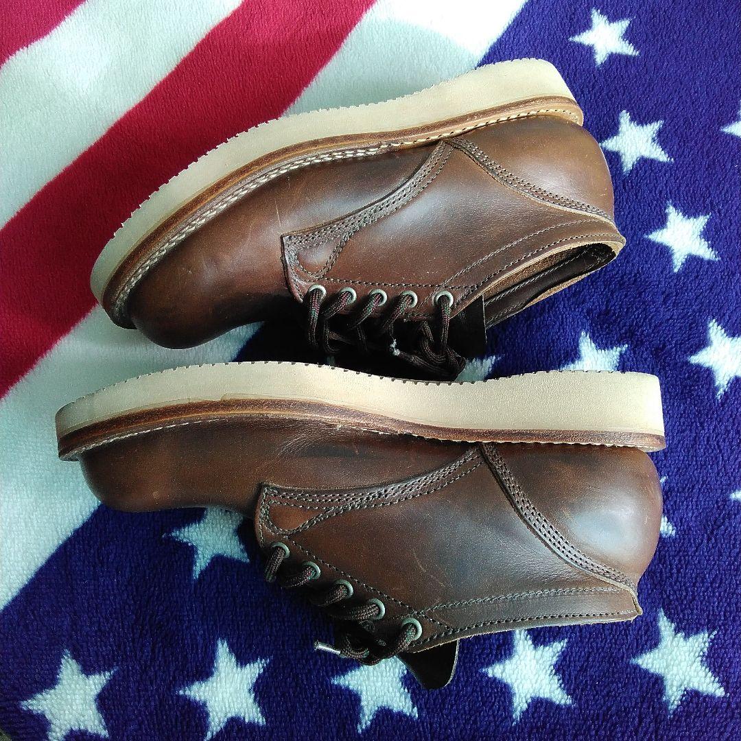 状態抜群です!【viberg 】オックスフォード　7 1/2　EE　 アイスモカ