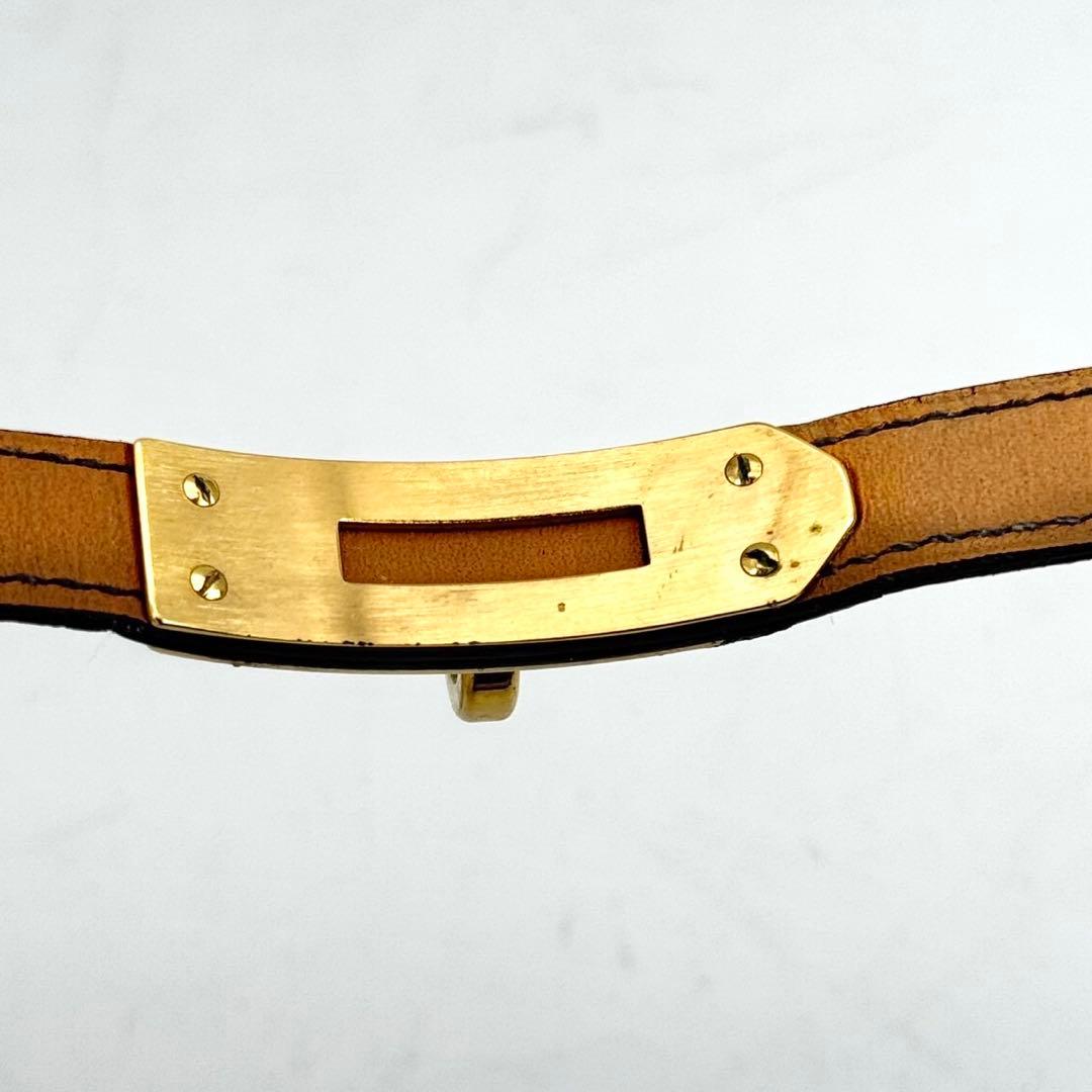 エルメス　ケリーウォッチ　ブルー　腕時計　レディース　カデナ　レザー　ベルトのみ