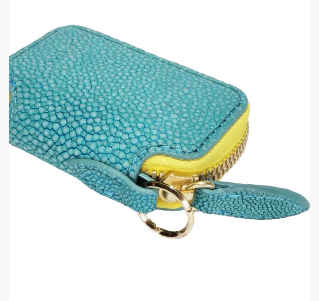 BAHARI ガルーシャ スマートキーケース ポリッシュ ターコイズブルー